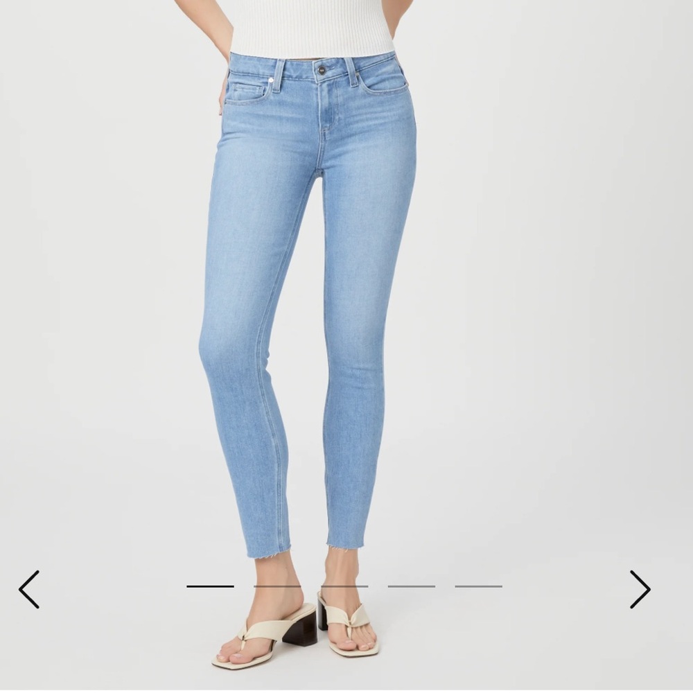 Paige Verdugo Ankle Skinny Jean Raw Hem